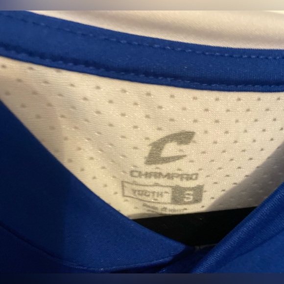 CHAMPRO Men's Clean Up 2-Button Baseball Jersey, S - Picture 5 of 6